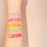 Kara Beauty - SPARKLE PARTY HAIR AND BODY GEL - SINGLE PACKS: Pink Heart V2