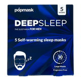 Popmask London - Deep Sleep Self-Heating Eye Masks for Men - 5 Pack