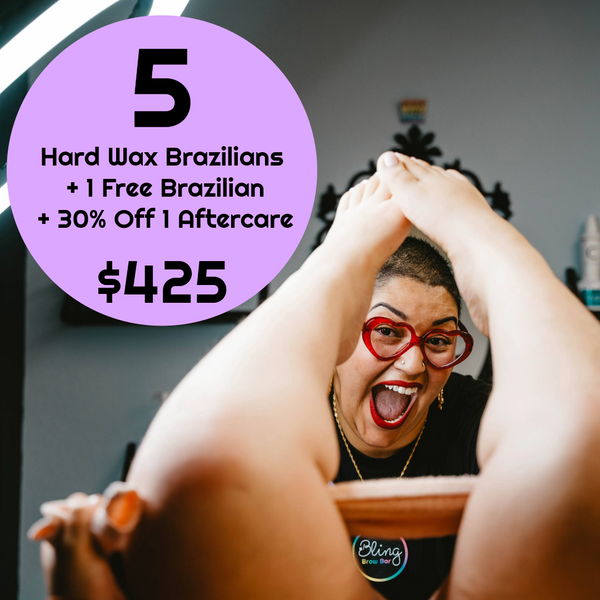 6 Hard Wax Brazilian Package