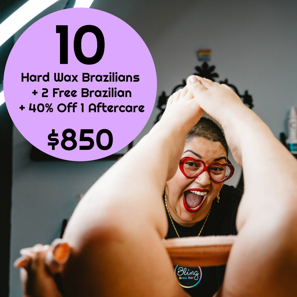 12 Hard Wax Brazilian Package